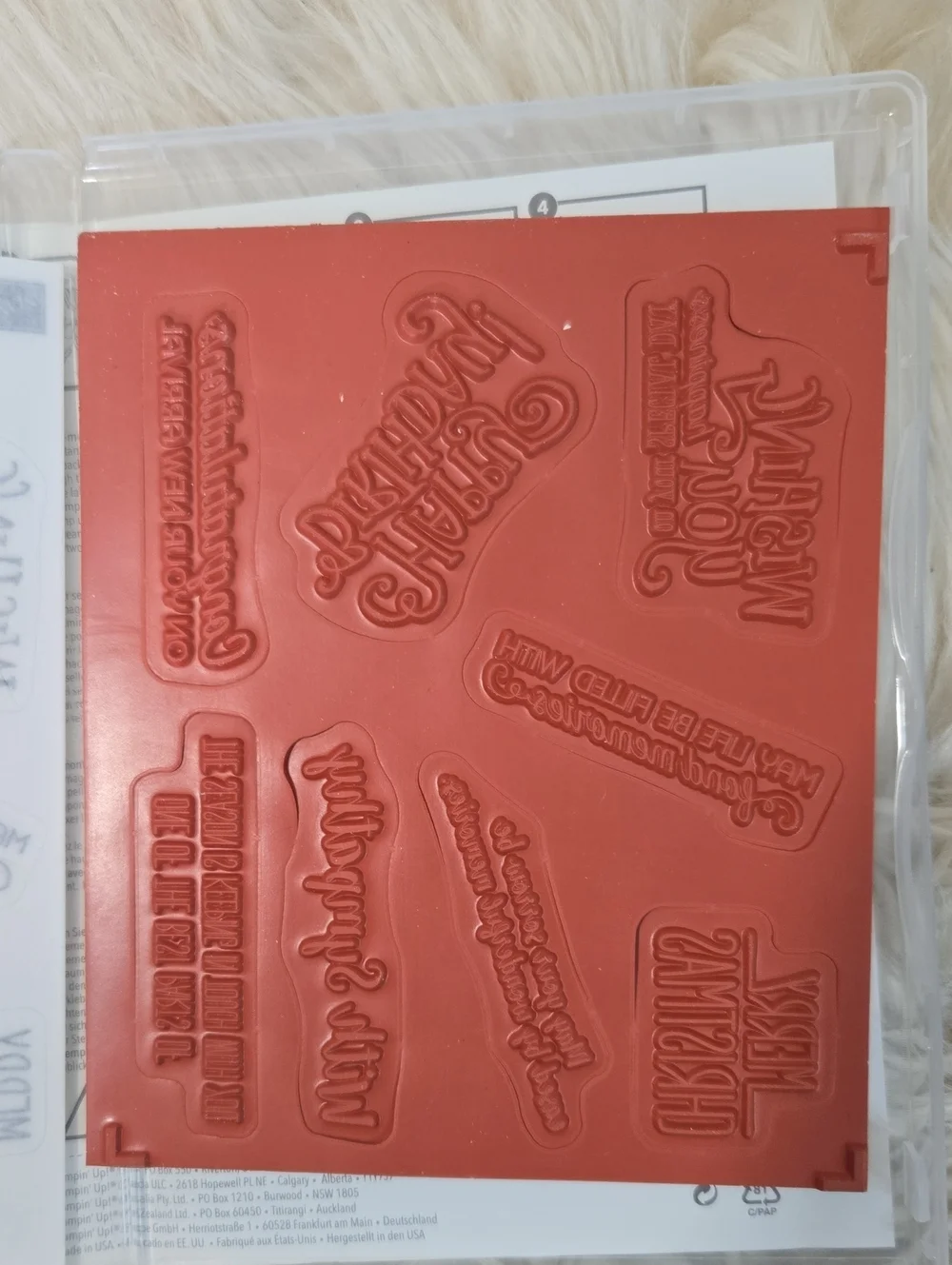 Stampin' Up! Better Togther Cling Mount Stamp Set